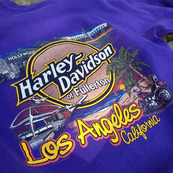 'SOLD💥91 Harley Davidson LA crewneck - Picture 3 of 5